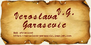 Veroslava Garašević vizit kartica